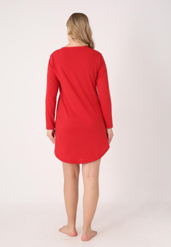 Camasa de noapte Craciun,Imprimeu Ren,En-gros